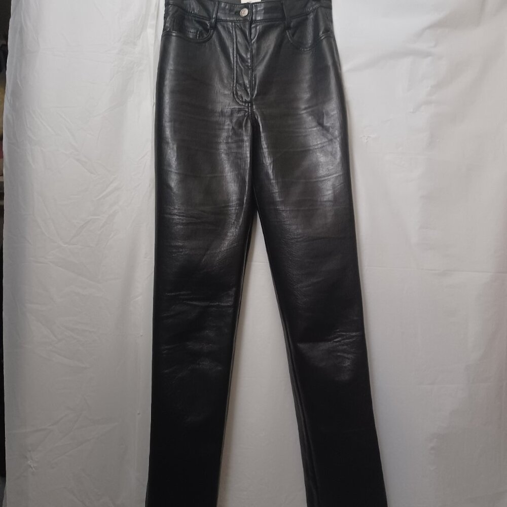 ARITIZIA WILFRED FAUX LEATHER PANTS